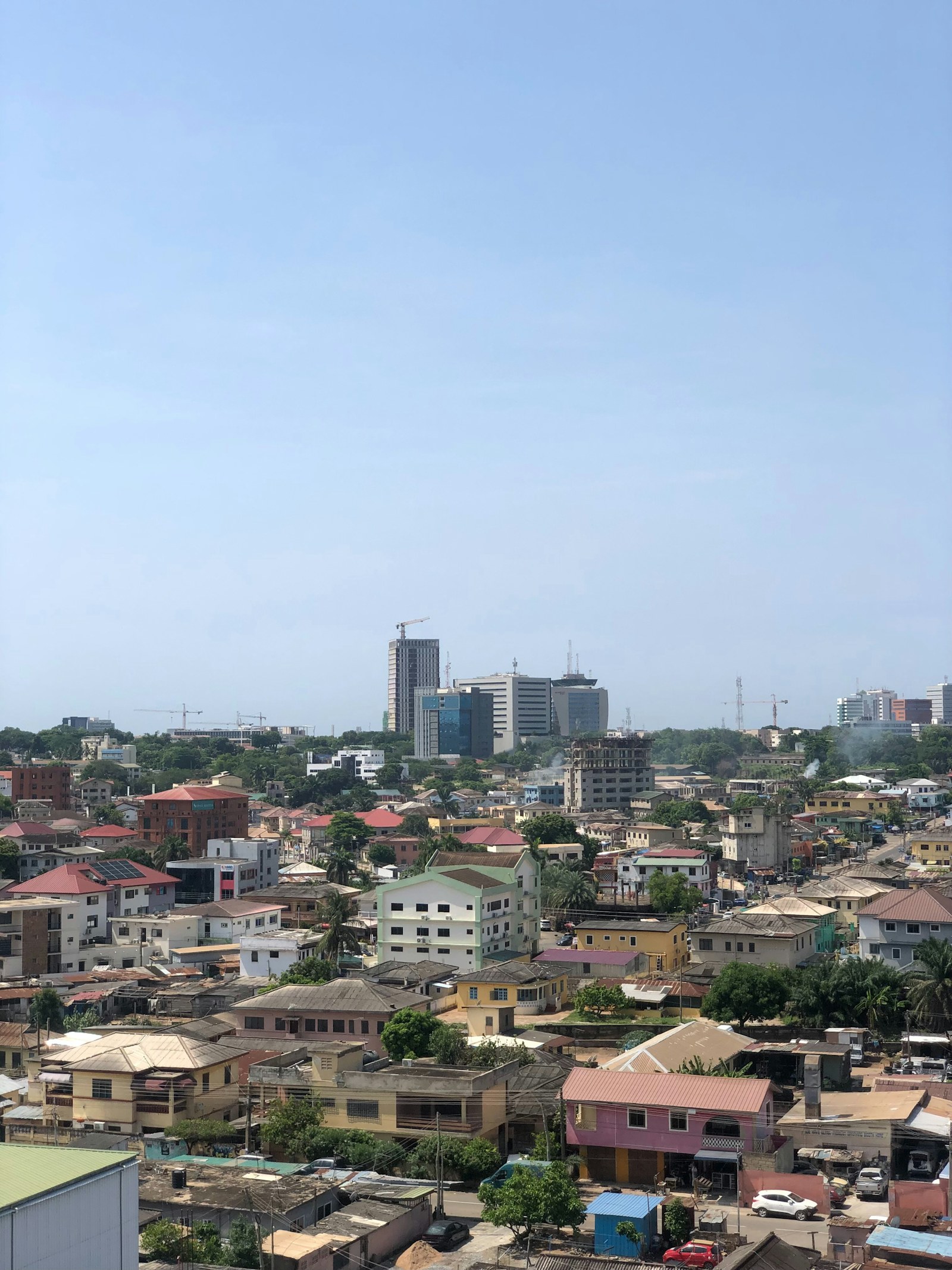 Accra city landscape, Ghana