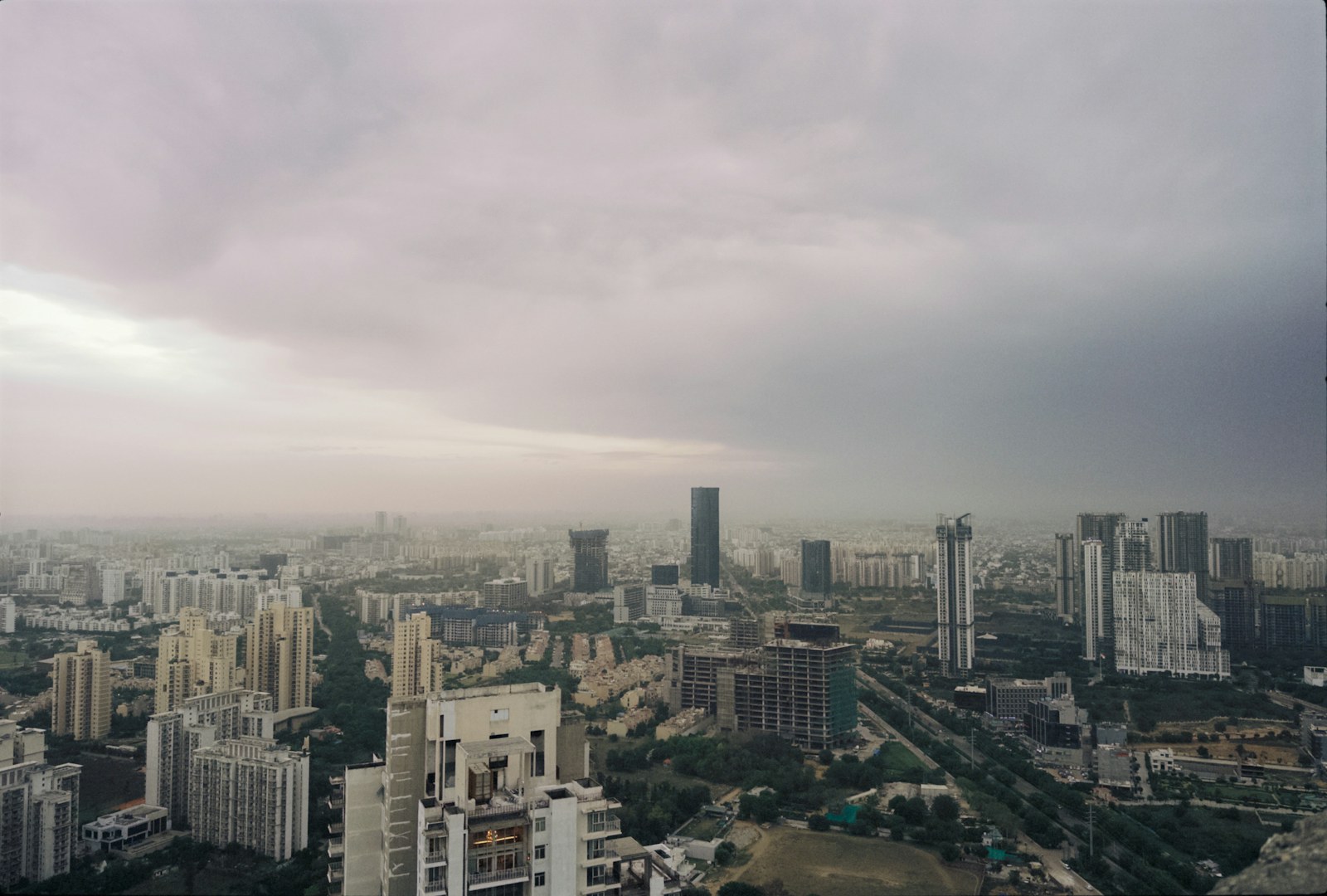 Gurugram city skyline, India